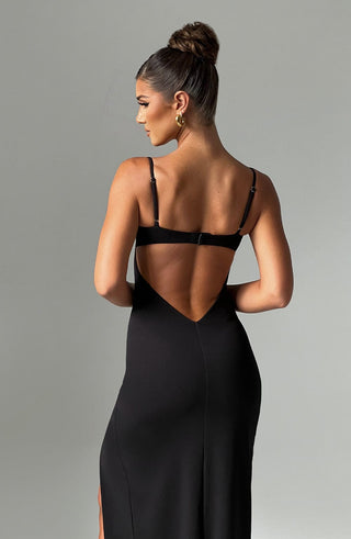 Asteria Maxi Dress - Black - glavon
