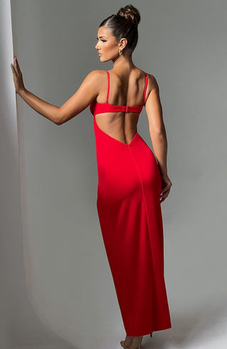 Asteria Maxi Dress - Red - glavon