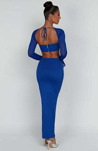 Astrid Maxi Skirt - Blue - glavon
