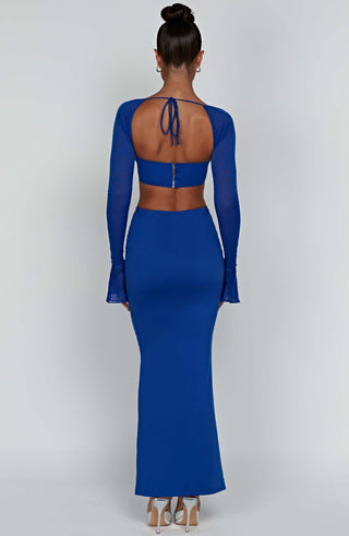 Astrid Maxi Skirt - Blue - glavon