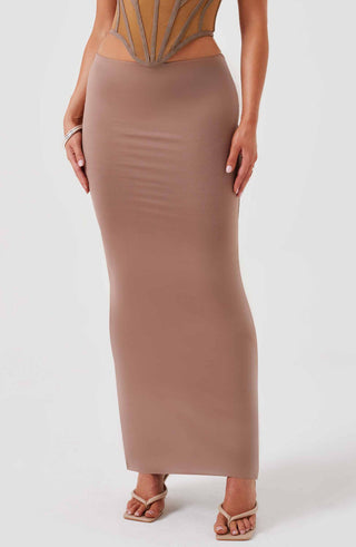 Astrid Maxi Skirt - Chocolate - glavon