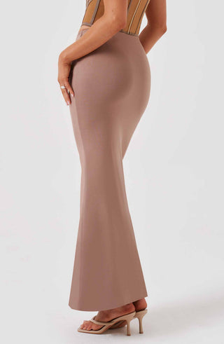 Astrid Maxi Skirt - Chocolate - glavon