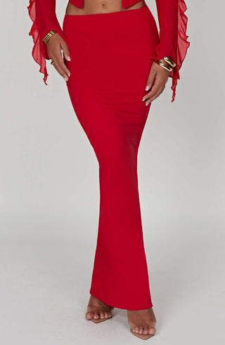 Astrid Maxi Skirt - Red - glavon