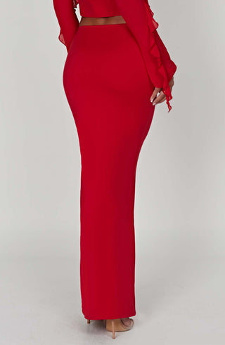 Astrid Maxi Skirt - Red - glavon