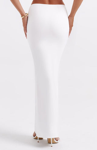 Astrid Maxi Skirt - White - glavon