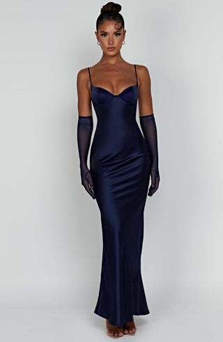 Athena Maxi Dress - Navy - glavon