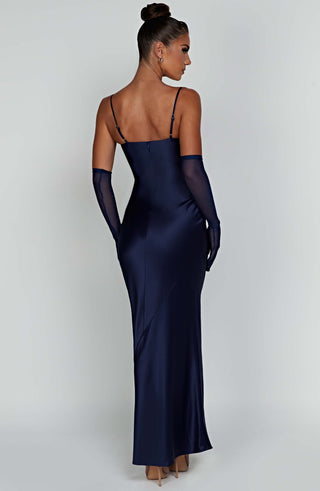 Athena Maxi Dress - Navy - glavon