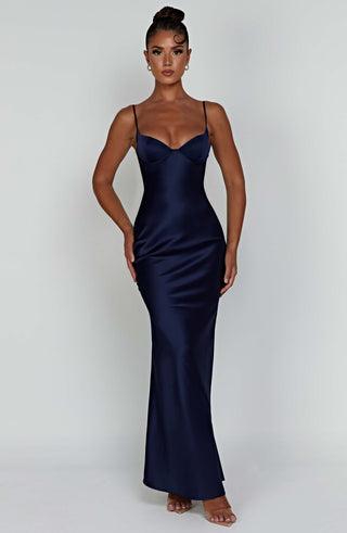 Athena Maxi Dress - Navy - glavon