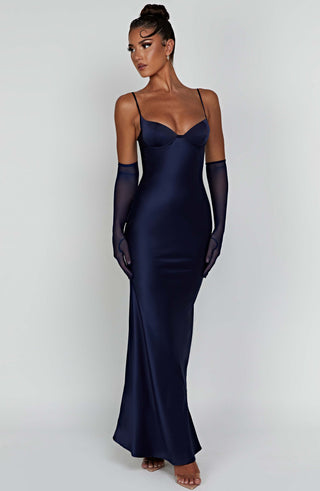 Athena Maxi Dress - Navy - glavon