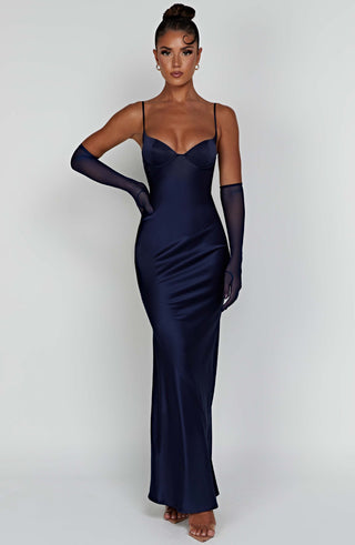 Athena Maxi Dress - Navy - glavon