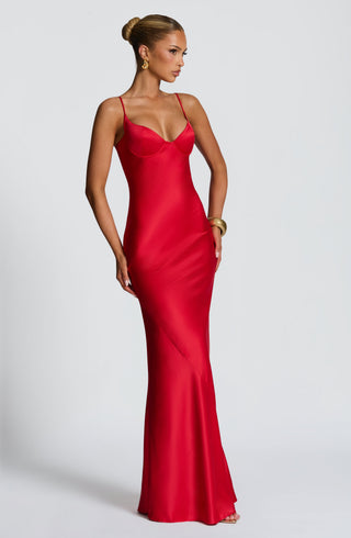 Athena Maxi Dress - Red - glavon
