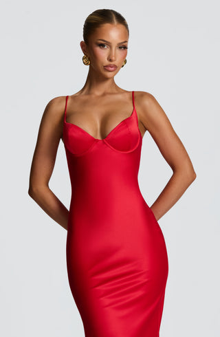Athena Maxi Dress - Red - glavon