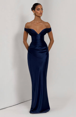 Aurelia Maxi Dress - Navy - glavon