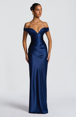Aurelia Maxi Dress - Navy - glavon