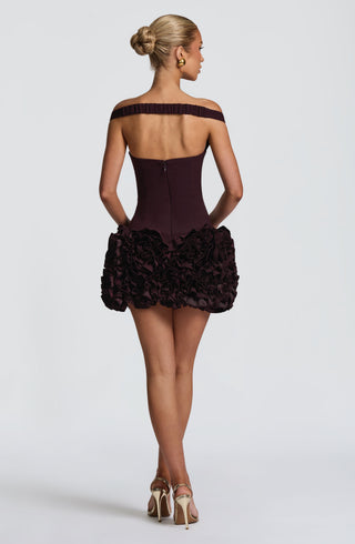 Aveta Mini Dress - Plum - glavon