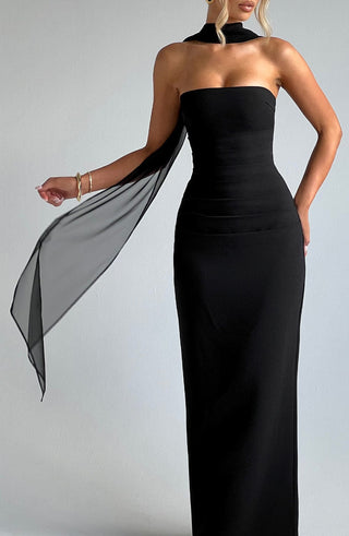 Ayla Scarf - Black - glavon