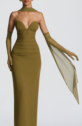 Ayla Scarf - Deep Olive - glavon