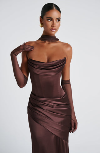Ayla Scarf - Plum Brown - glavon