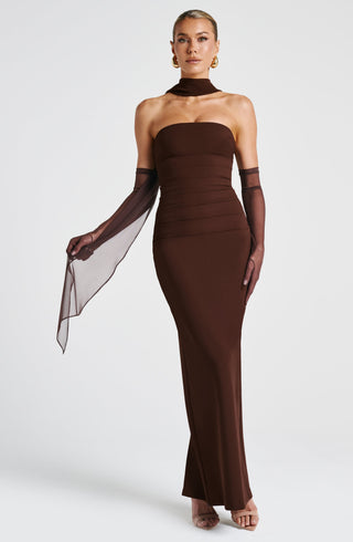Ayla Scarf - Plum Brown - glavon