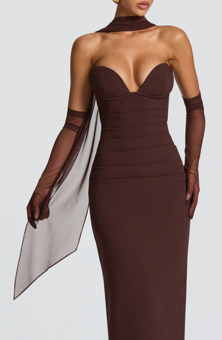 Ayla Scarf - Plum Brown - glavon
