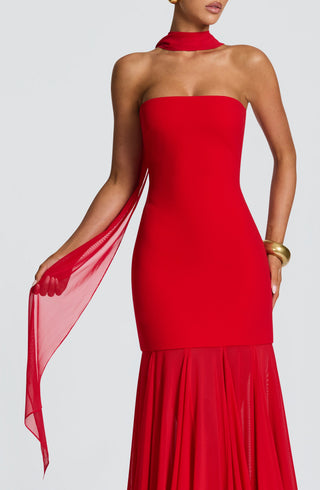 Ayla Scarf - Red - glavon