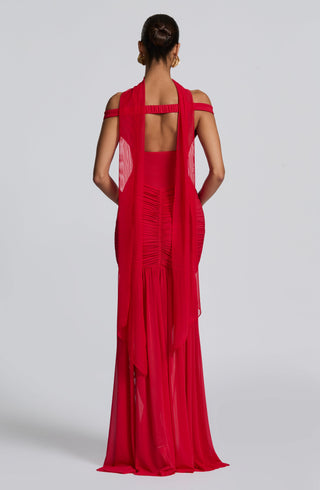 Ayla Scarf - Red - glavon