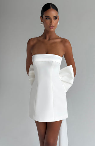 Barbara Mini Dress - Ivory - glavon