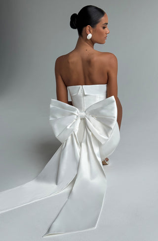 Barbara Mini Dress - Ivory - glavon