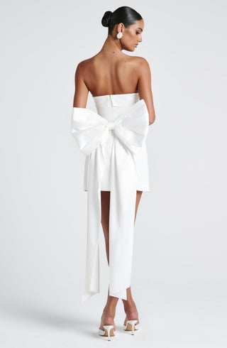 Barbara Mini Dress - Ivory - glavon