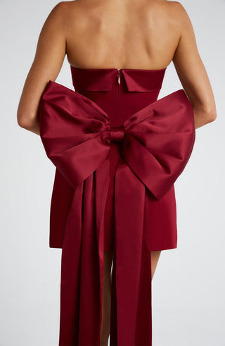 Barbara Mini Dress - Wine - glavon