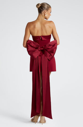 Barbara Mini Dress - Wine - glavon
