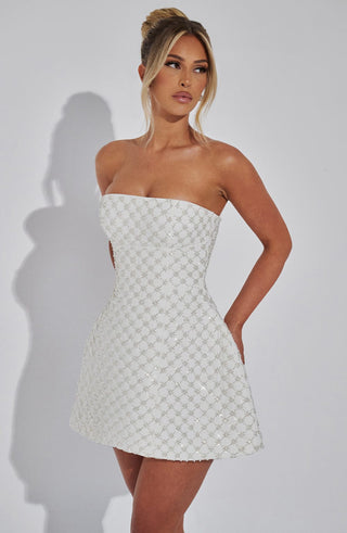 Beatrice Mini Dress - Ivory - glavon