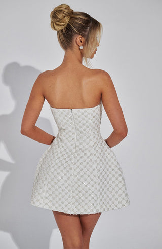 Beatrice Mini Dress - Ivory - glavon