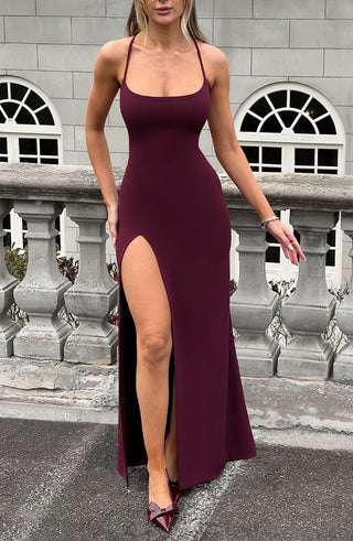 Beatrix Maxi Dress - Cherry Lacquer - glavon
