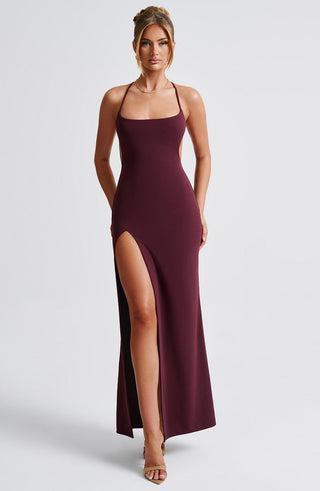 Beatrix Maxi Dress - Cherry Lacquer - glavon