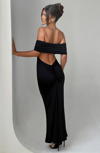 Belinda Maxi Dress - Black - glavon
