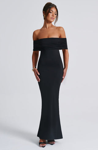 Belinda Maxi Dress - Black - glavon