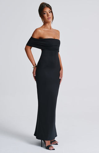 Belinda Maxi Dress - Black - glavon