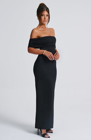 Belinda Maxi Dress - Black - glavon