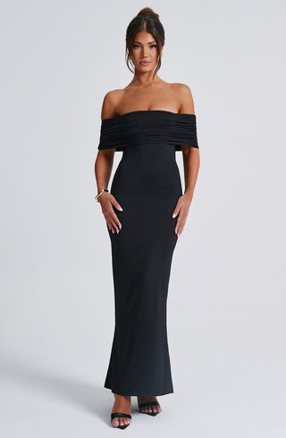 Belinda Maxi Dress - Black - glavon