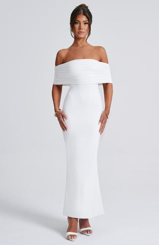 Belinda Maxi Dress - White - glavon