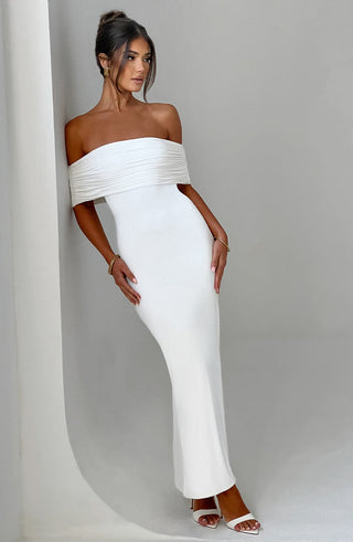 Belinda Maxi Dress - White - glavon