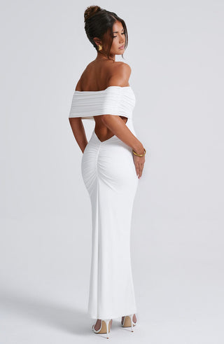 Belinda Maxi Dress - White - glavon
