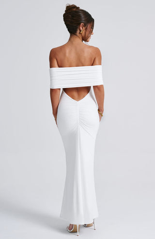 Belinda Maxi Dress - White - glavon
