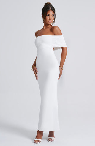 Belinda Maxi Dress - White - glavon