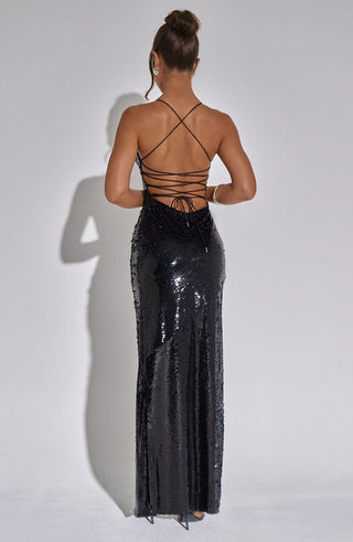 Bells Maxi Dress - Black - glavon