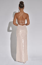 Bells Maxi Dress - Nude - Napalia