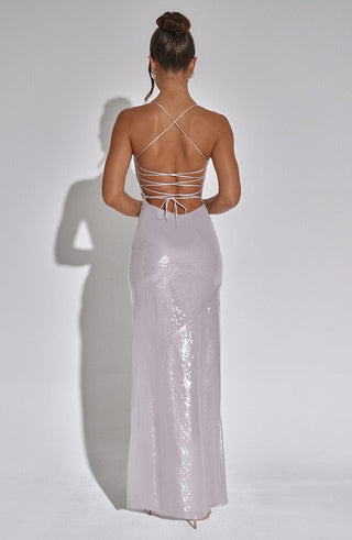 Bells Maxi Dress - Silver - glavon