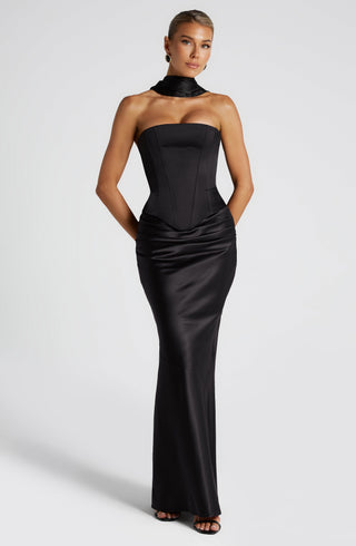 Bernadette Maxi Skirt - Black - glavon