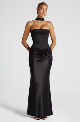Bernadette Maxi Skirt - Black - glavon